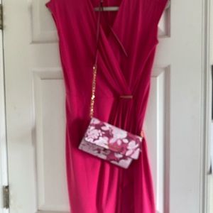 Micheal Kors pink wrap dress size medium